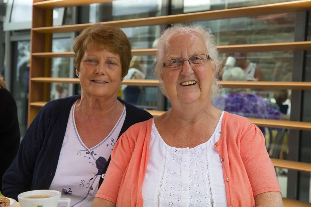 A Peig and Sr. Patricia volunteers