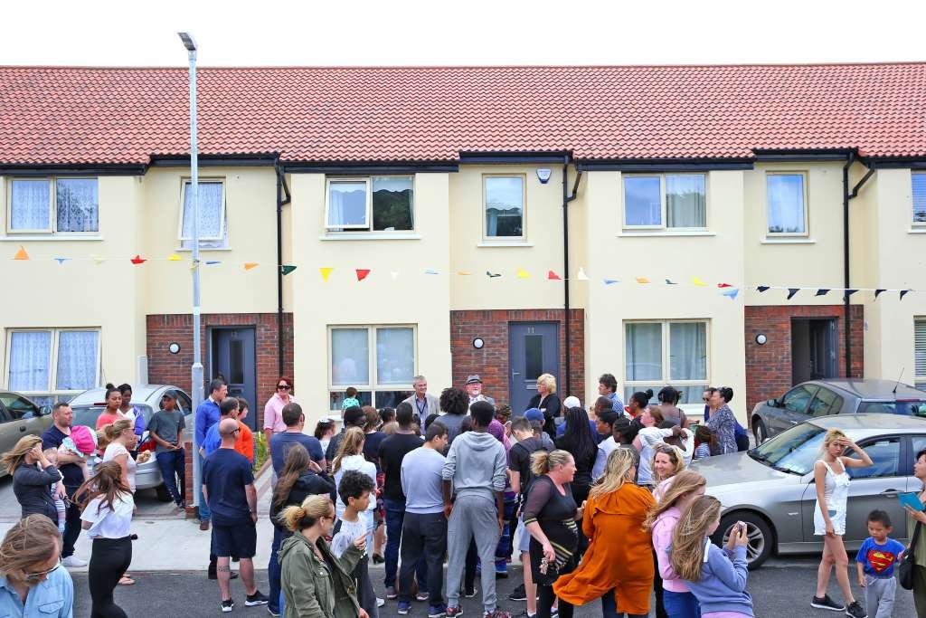 Respond houses at opening at Moyglas